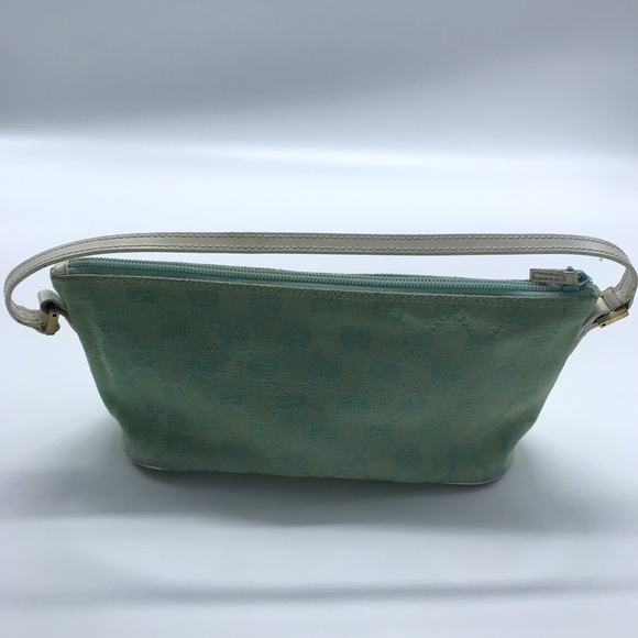 Gucci Mini Baguette GG Web In Mint - Picture 2 of 6